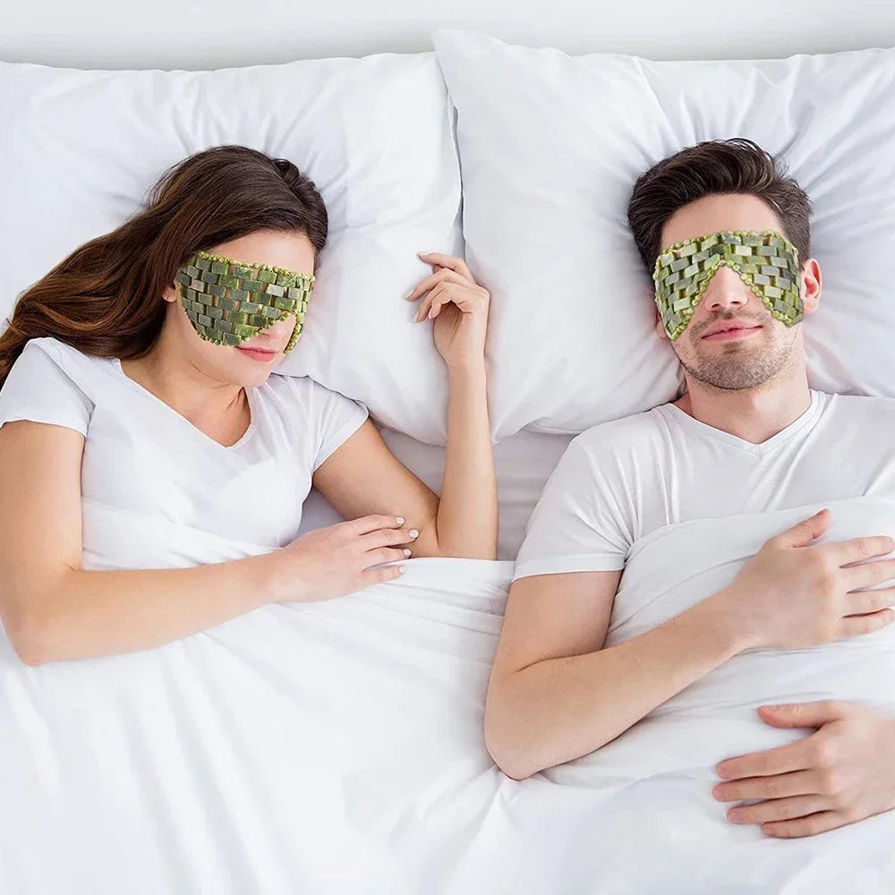 Antifaz Frío De Jade Para Ojos Cansados Y Ojeras