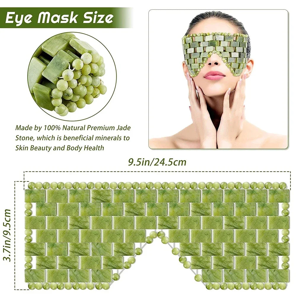 Antifaz Frío De Jade Para Ojos Cansados Y Ojeras