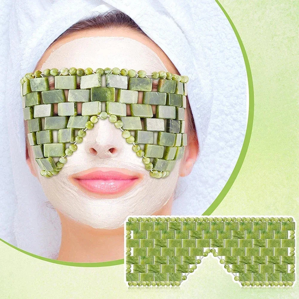 Antifaz Frío De Jade Para Ojos Cansados Y Ojeras